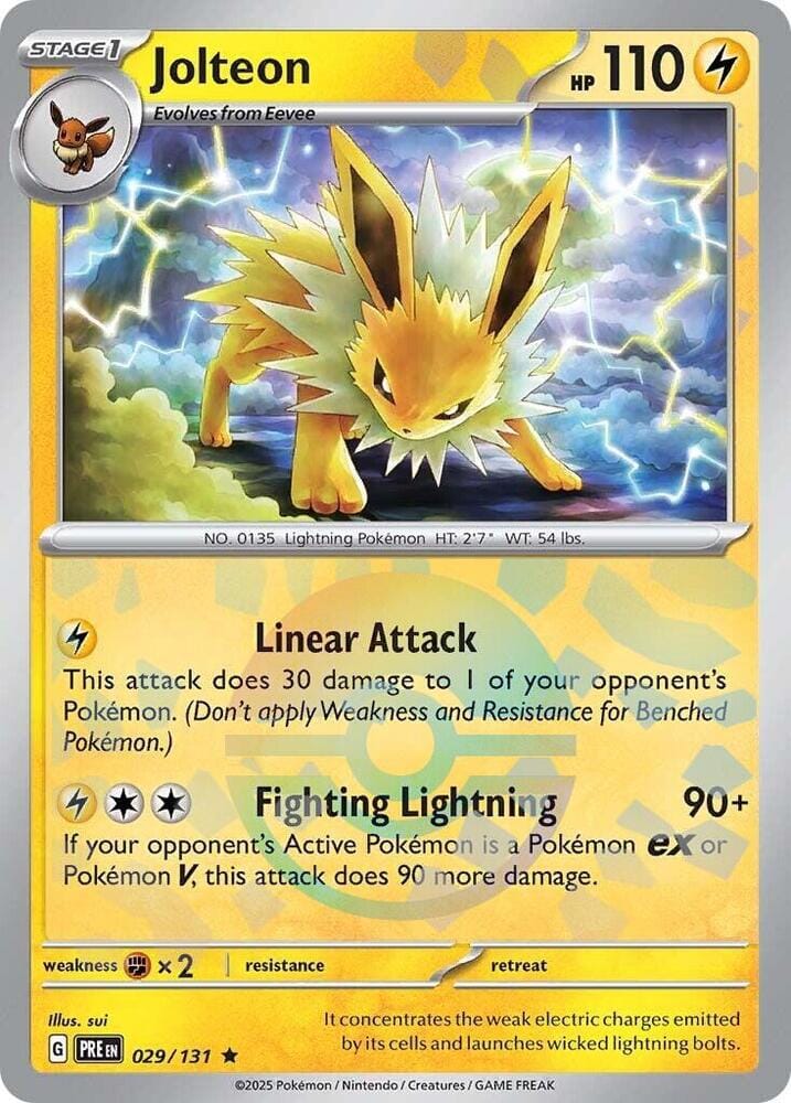 Jolteon (029/131) (Poke Ball Pattern) [Scarlet & Violet: Prismatic Evolutions] Pokemon Single Pokémon  | Multizone: Comics And Games