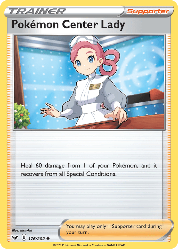 Pokemon Center Lady (176/202) [Sword & Shield: Base Set] Pokemon Single Pokémon  | Multizone: Comics And Games