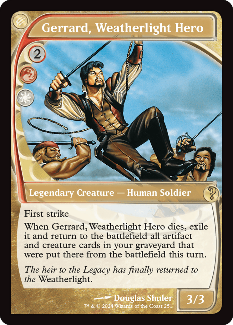 Gerrard, Weatherlight Hero (Future Sight) [Mystery Booster 2] MTG Single Magic: The Gathering  | Multizone: Comics And Games