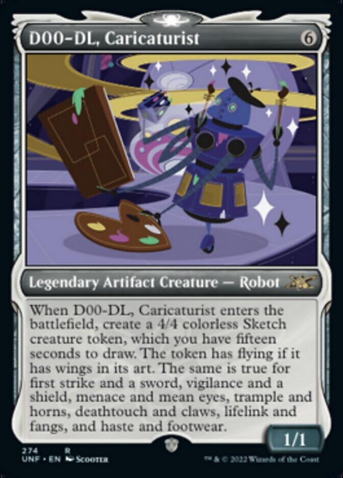 D00-DL, Caricaturist (Showcase) [Unfinity] MTG Single Magic: The Gathering  | Multizone: Comics And Games
