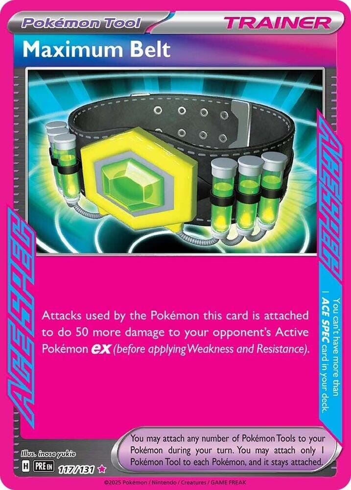 Maximum Belt (117/131) [Scarlet & Violet: Prismatic Evolutions] Pokemon Single Pokémon  | Multizone: Comics And Games