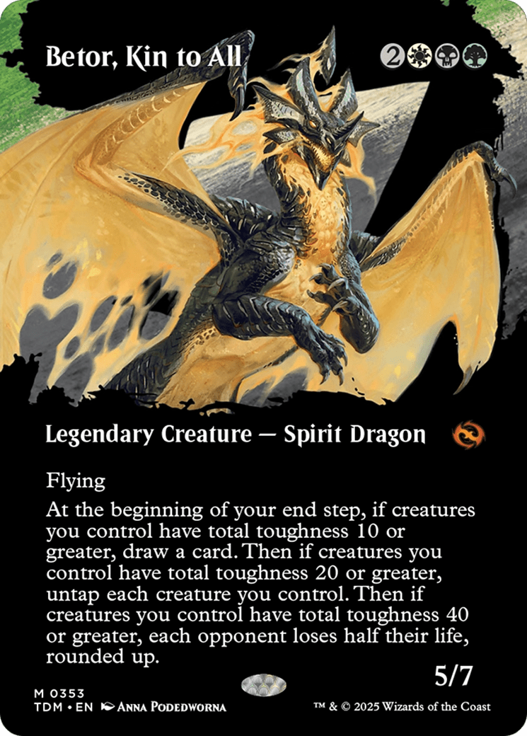 Betor, Kin to All (Borderless) [Tarkir: Dragonstorm] MTG Single Magic: The Gathering  | Multizone: Comics And Games