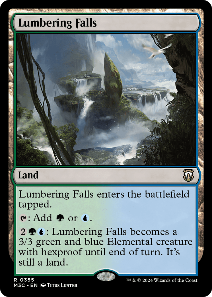 Lumbering Falls (Ripple Foil) [Modern Horizons 3 Commander] MTG Single Magic: The Gathering  | Multizone: Comics And Games