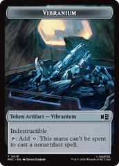 The Monarch (016) // Vibranium (015) Double-Sided Token [Marvel Super Heroes Commander Tokens] MTG Single Magic: The Gathering  | Multizone: Comics And Games