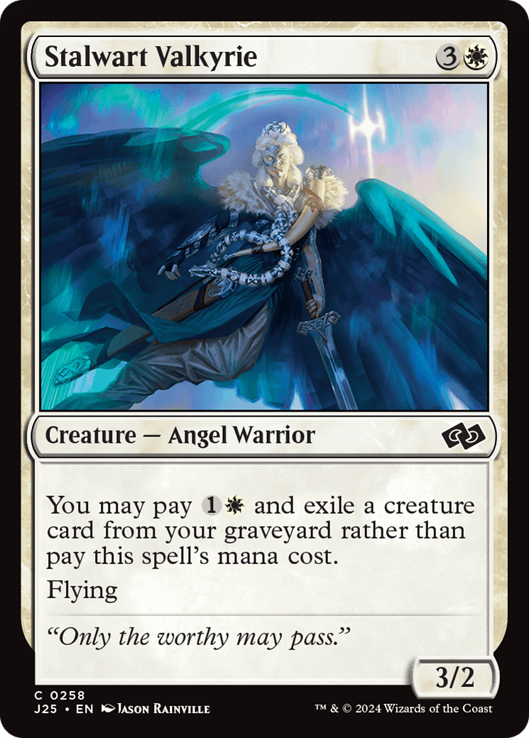 Stalwart Valkyrie [Foundations Jumpstart] MTG Single Magic: The Gathering  | Multizone: Comics And Games