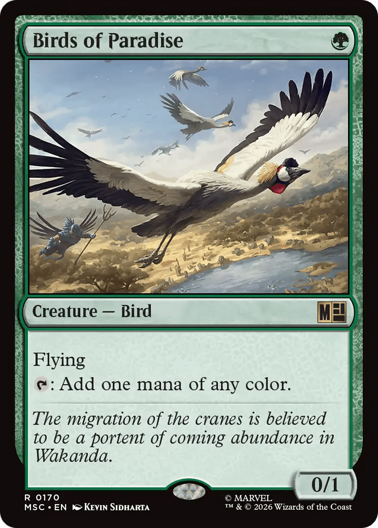 Birds of Paradise [Marvel Super Heroes Commander] MTG Single Magic: The Gathering  | Multizone: Comics And Games