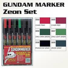 Gundam Marker Set - ZEON Marker Brushes/Tools Bandai  | Multizone: Comics And Games