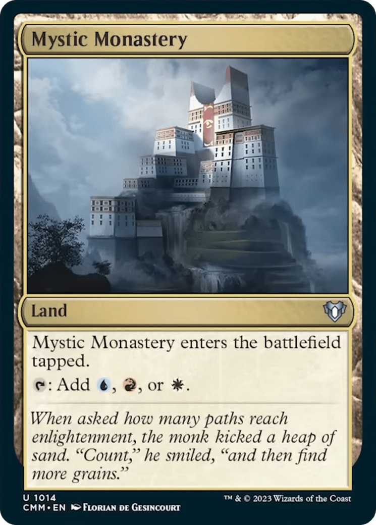 Mystic Monastery [Commander Masters] MTG Single Magic: The Gathering  | Multizone: Comics And Games