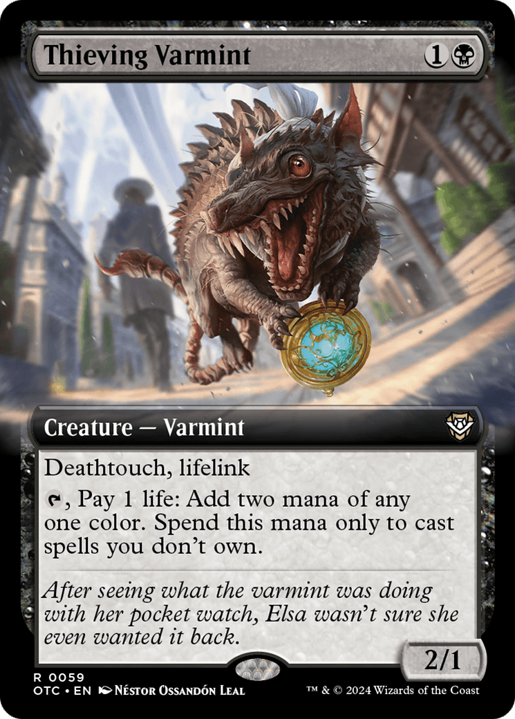 Thieving Varmint (Extended Art) [Outlaws of Thunder Junction Commander] MTG Single Magic: The Gathering  | Multizone: Comics And Games