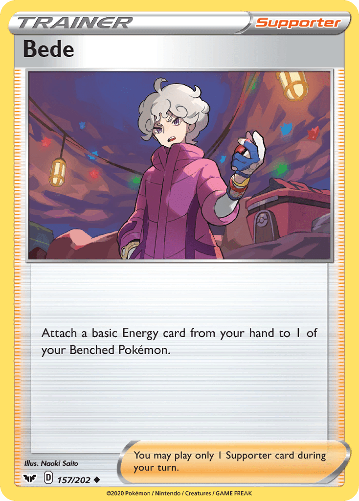 Bede (157/202) [Sword & Shield: Base Set] Pokemon Single Pokémon  | Multizone: Comics And Games