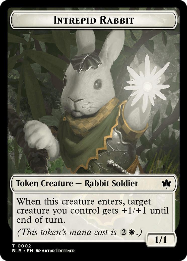 Bat // Intrepid Rabbit Double-Sided Token [Bloomburrow Tokens] MTG Single Magic: The Gathering  | Multizone: Comics And Games