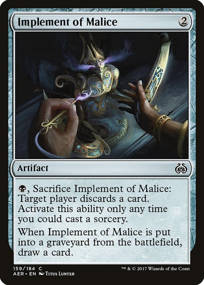 Implement of Malice [Aether Revolt] MTG Single Magic: The Gathering  | Multizone: Comics And Games