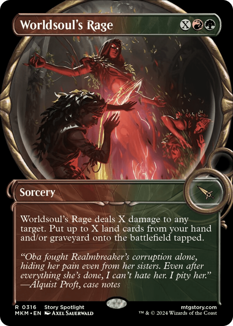 Worldsoul's Rage (Showcase) [Murders at Karlov Manor] MTG Single Magic: The Gathering  | Multizone: Comics And Games