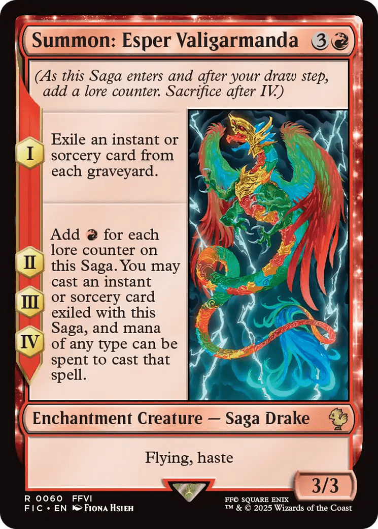 Summon: Esper Valigarmanda [FINAL FANTASY Commander] MTG Single Magic: The Gathering  | Multizone: Comics And Games