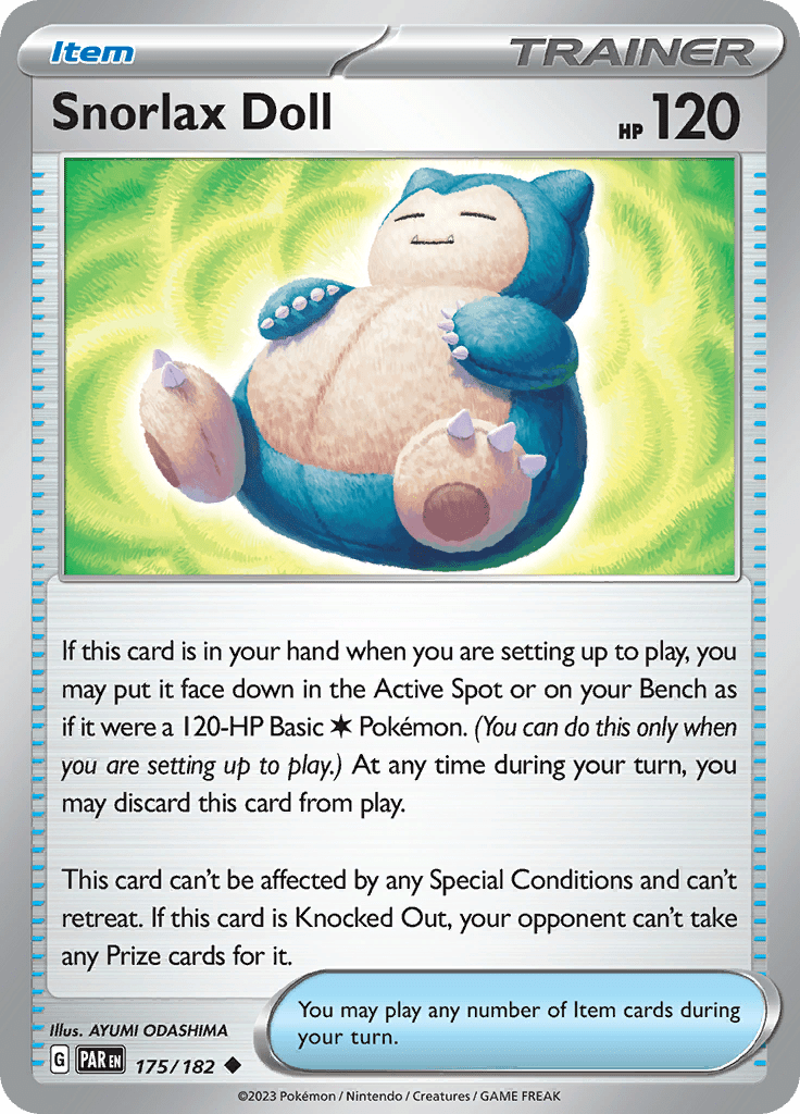 Snorlax Doll (175/182) [Scarlet & Violet: Paradox Rift] Pokemon Single Pokémon  | Multizone: Comics And Games