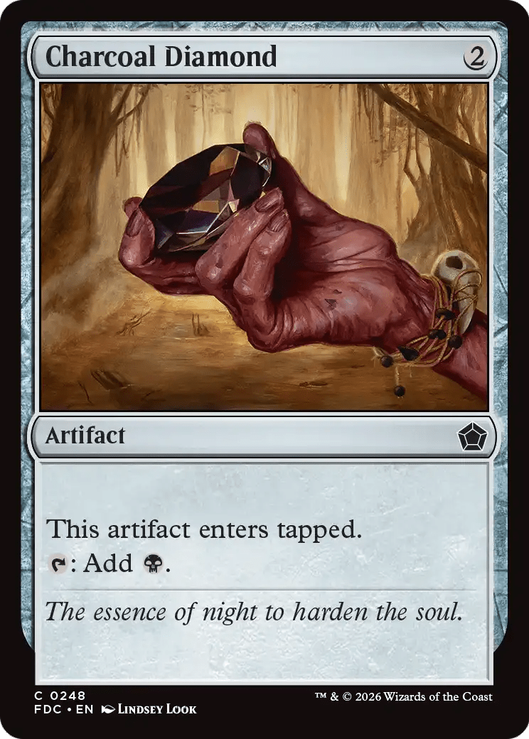 Charcoal Diamond [Foundations Commander] MTG Single Magic: The Gathering  | Multizone: Comics And Games