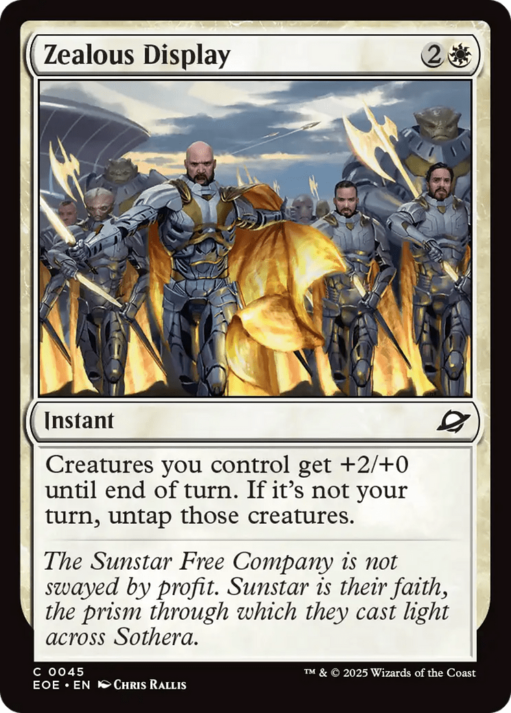 Zealous Display [Edge of Eternities] MTG Single Magic: The Gathering  | Multizone: Comics And Games