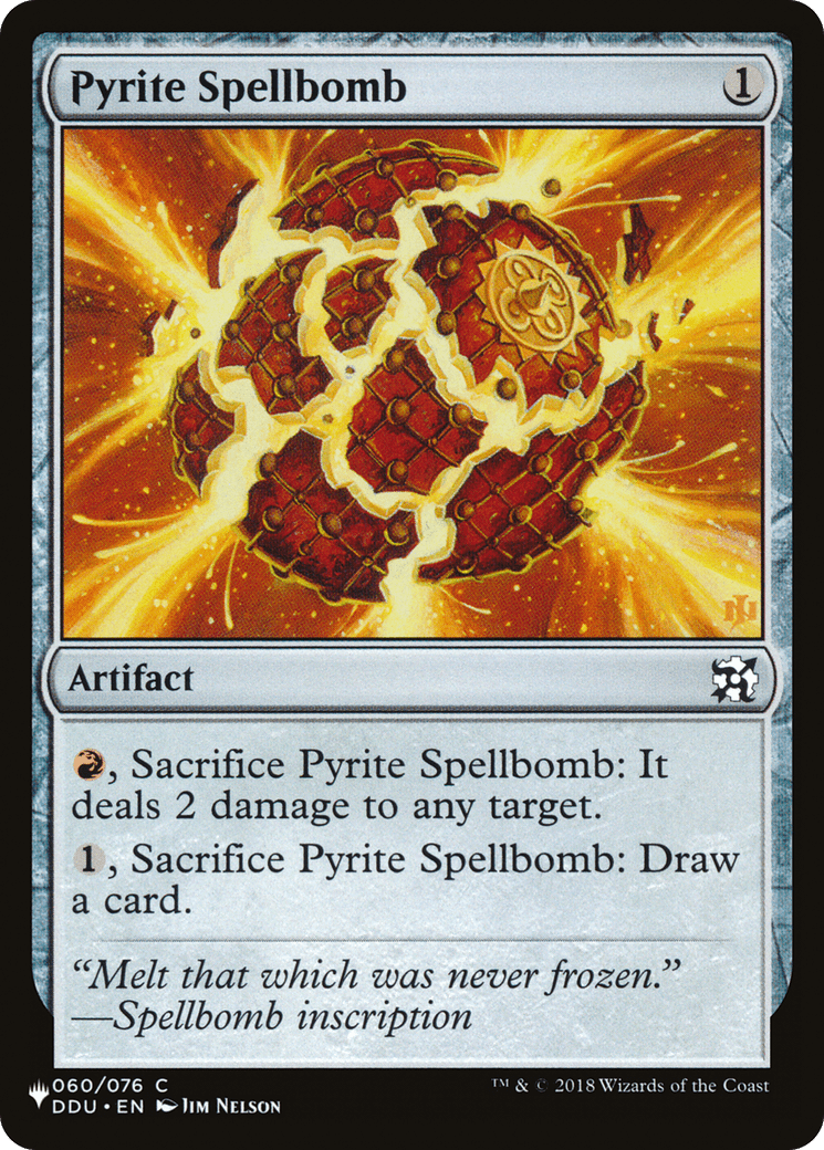 Pyrite Spellbomb [The List] MTG Single Magic: The Gathering  | Multizone: Comics And Games