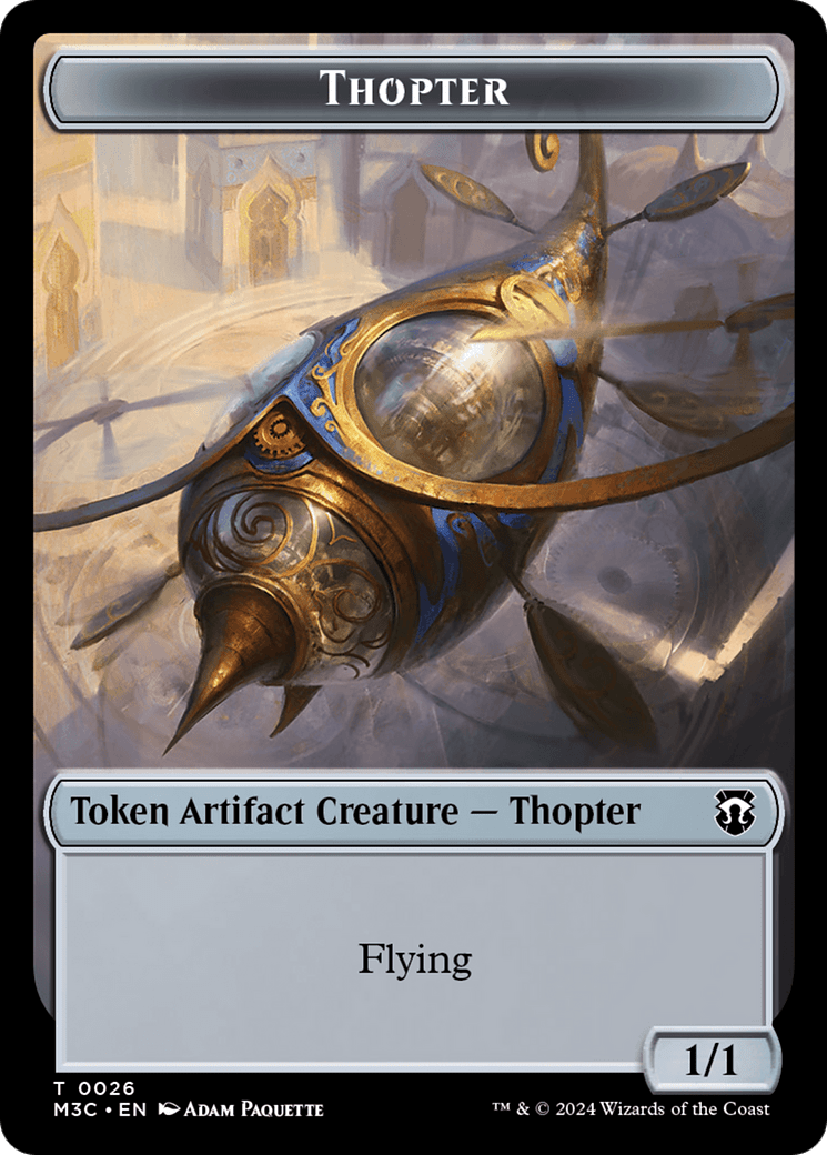 Thopter // Copy Double-Sided Token [Modern Horizons 3 Commander Tokens] MTG Single Magic: The Gathering  | Multizone: Comics And Games