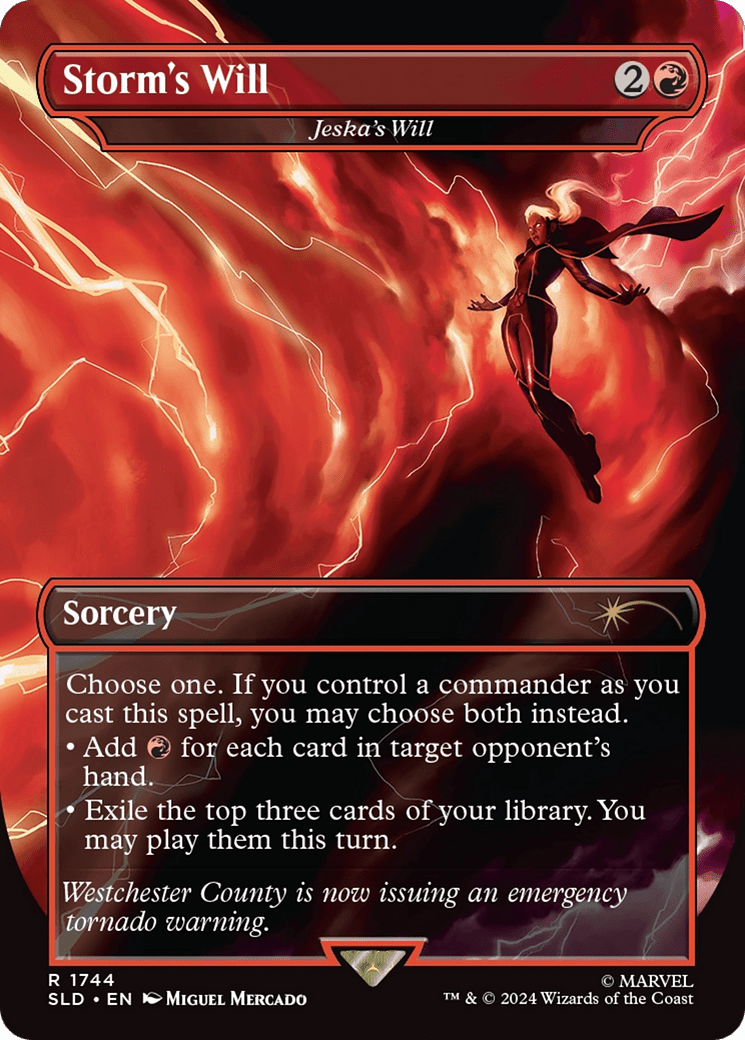 Storm's Will - Jeska's Will (Rainbow Foil) [Secret Lair Drop Series] MTG Single Magic: The Gathering  | Multizone: Comics And Games