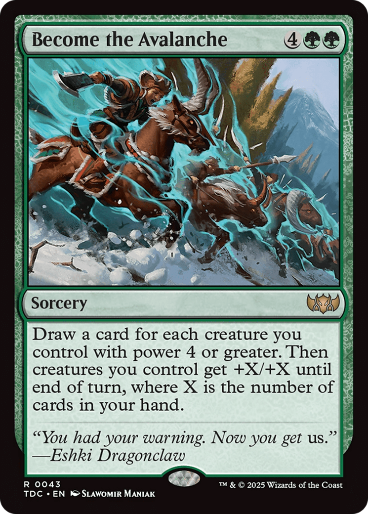 Become the Avalanche [Tarkir: Dragonstorm Commander] MTG Single Magic: The Gathering  | Multizone: Comics And Games