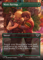 Many Partings (Borderless Alternate Art) [The Lord of the Rings: Tales of Middle-Earth] MTG Single Magic: The Gathering  | Multizone: Comics And Games