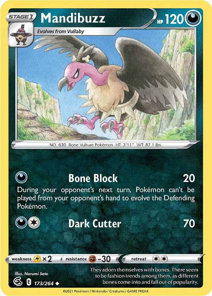 Mandibuzz (173/264) [Sword & Shield: Fusion Strike] Pokemon Single Pokémon  | Multizone: Comics And Games