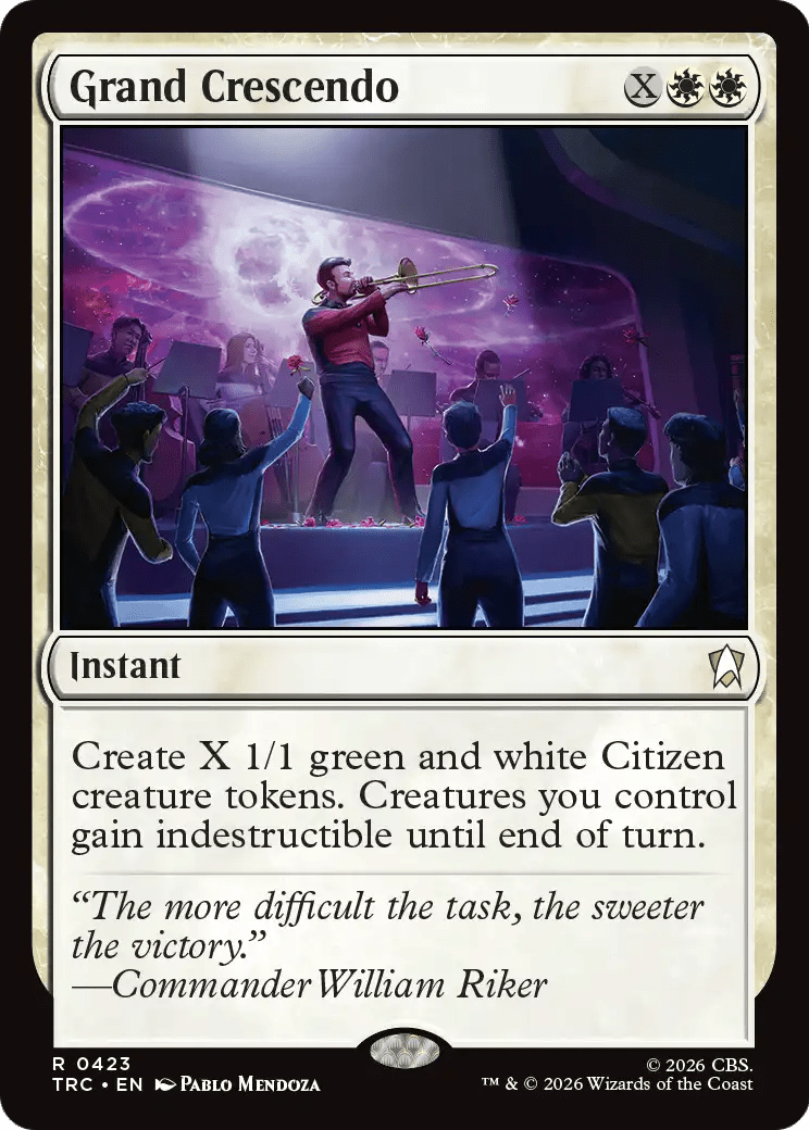 Grand Crescendo (Surge Foil) [Star Trek Commander] MTG Single Magic: The Gathering  | Multizone: Comics And Games