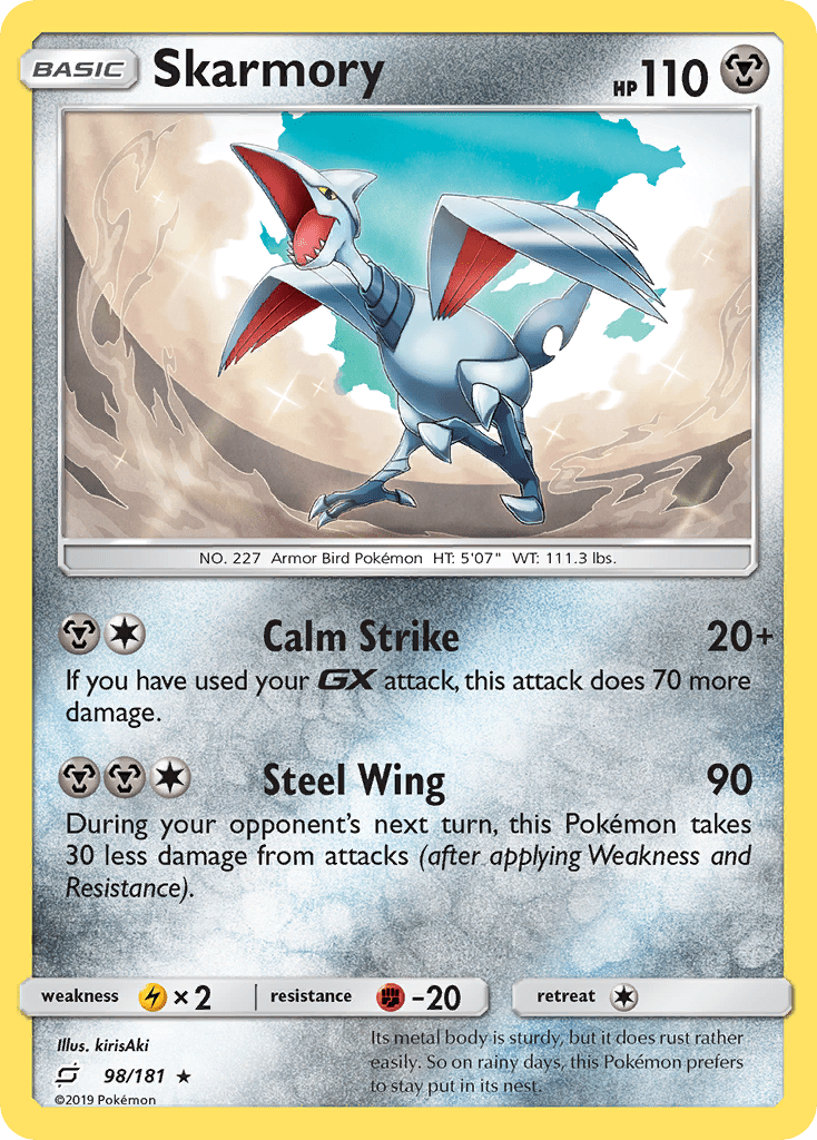 Skarmory (98/181) [Sun & Moon: Team Up] Pokemon Single Pokémon  | Multizone: Comics And Games