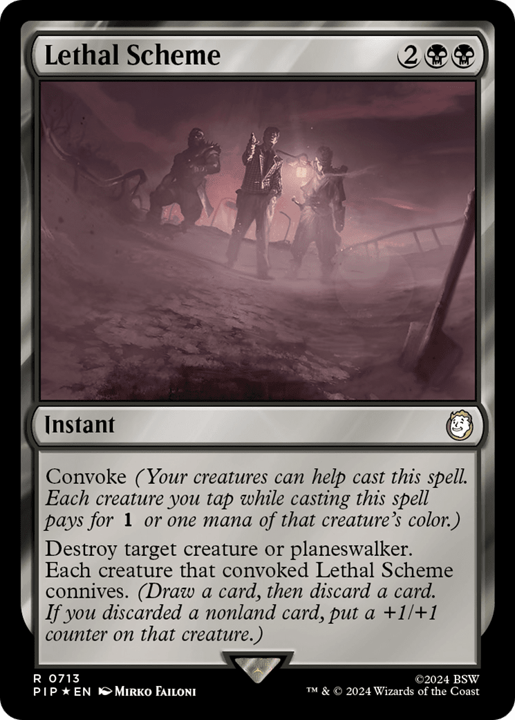 Lethal Scheme (Surge Foil) [Fallout] MTG Single Magic: The Gathering  | Multizone: Comics And Games
