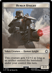 Treasure (0018) // Human Knight Double-Sided Token [Fallout Tokens] MTG Single Magic: The Gathering  | Multizone: Comics And Games
