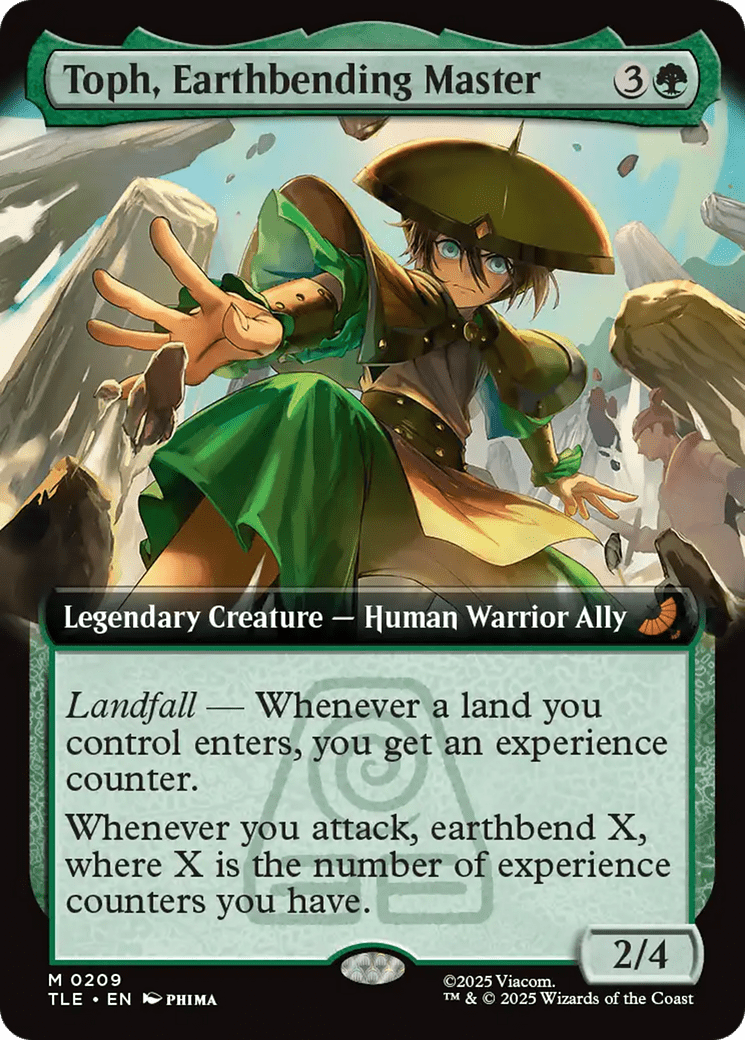 Toph, Earthbending Master (Extended Art) [Avatar: The Last Airbender: Eternal-Legal] MTG Single Magic: The Gathering  | Multizone: Comics And Games