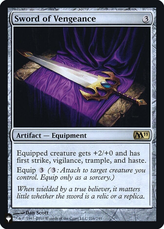 Sword of Vengeance [Secret Lair: Heads I Win, Tails You Lose] MTG Single Magic: The Gathering  | Multizone: Comics And Games