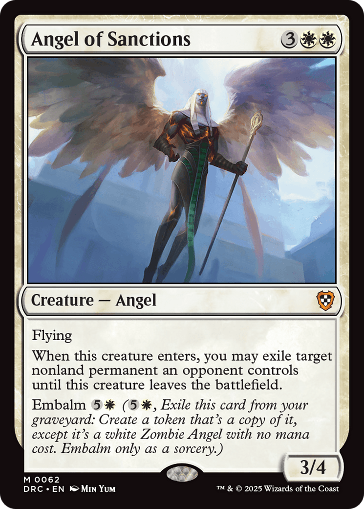 Angel of Sanctions [Aetherdrift Commander] MTG Single Magic: The Gathering  | Multizone: Comics And Games