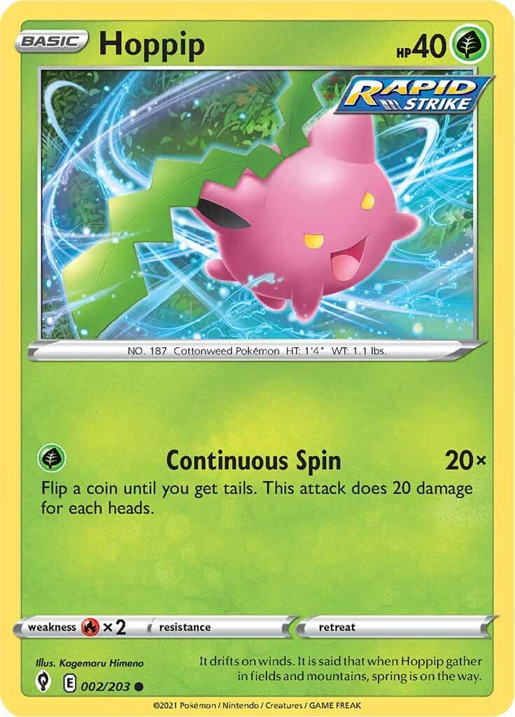 Hoppip (002/203) [Sword & Shield: Evolving Skies] Pokemon Single Pokémon  | Multizone: Comics And Games