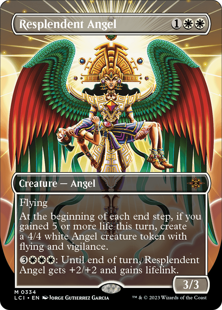 Resplendent Angel (Borderless) [The Lost Caverns of Ixalan] MTG Single Magic: The Gathering  | Multizone: Comics And Games