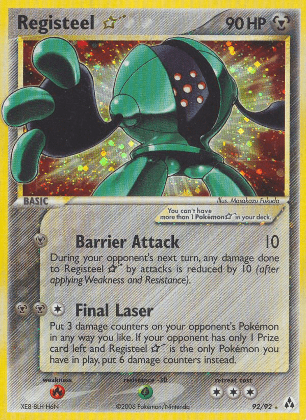 Registeel Star (92/92) [EX: Legend Maker] Pokemon Single Pokémon  | Multizone: Comics And Games