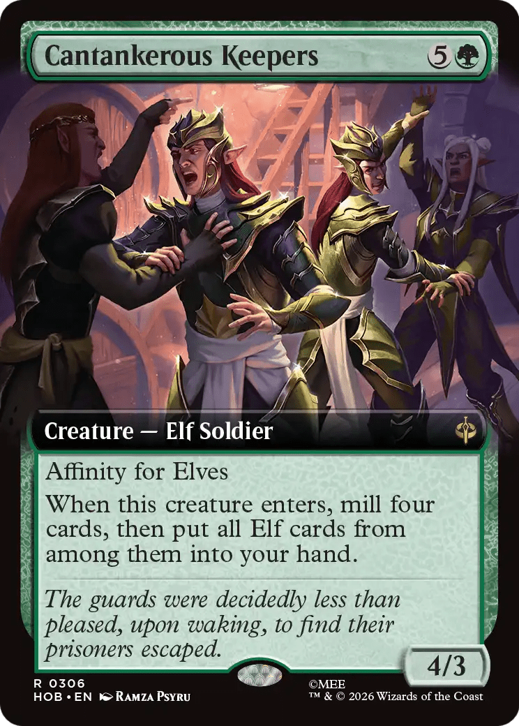 Cantankerous Keepers (Extended Art) [The Hobbit] MTG Single Magic: The Gathering  | Multizone: Comics And Games