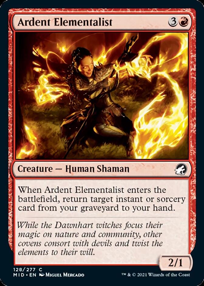 Ardent Elementalist [Innistrad: Midnight Hunt] MTG Single Magic: The Gathering  | Multizone: Comics And Games
