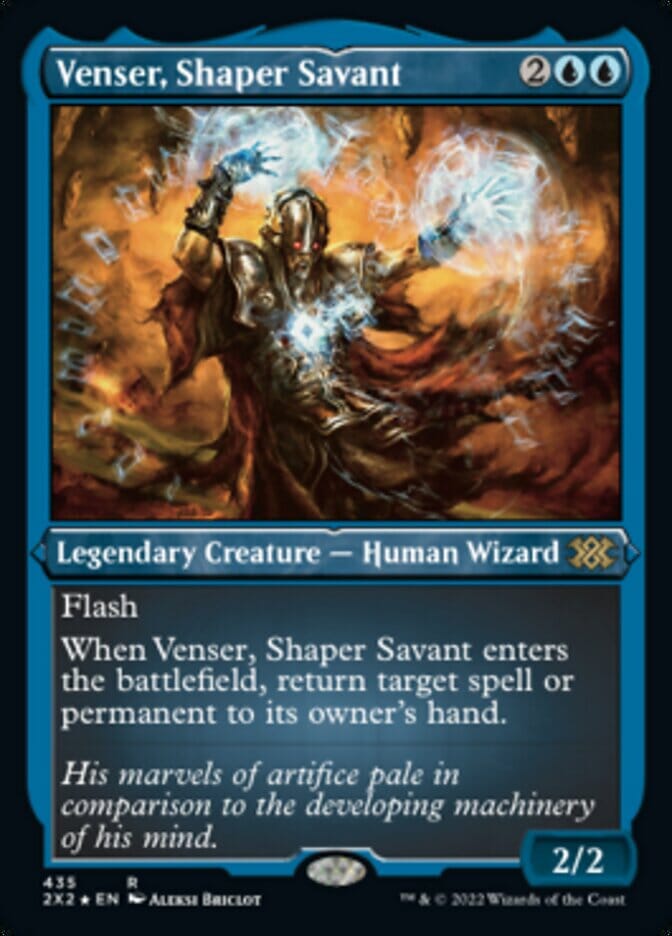Venser, Shaper Savant (Foil Etched) [Double Masters 2022] MTG Single Magic: The Gathering  | Multizone: Comics And Games