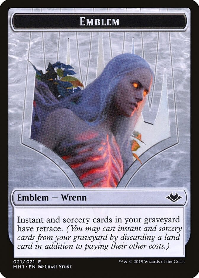 Elemental (008) // Wrenn and Six Emblem (021) Double-Sided Token [Modern Horizons Tokens] MTG Single Magic: The Gathering  | Multizone: Comics And Games