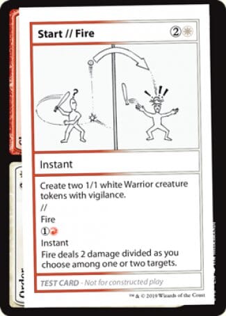 Start // Fire (2021 Edition) [Mystery Booster Playtest Cards] MTG Single Magic: The Gathering  | Multizone: Comics And Games