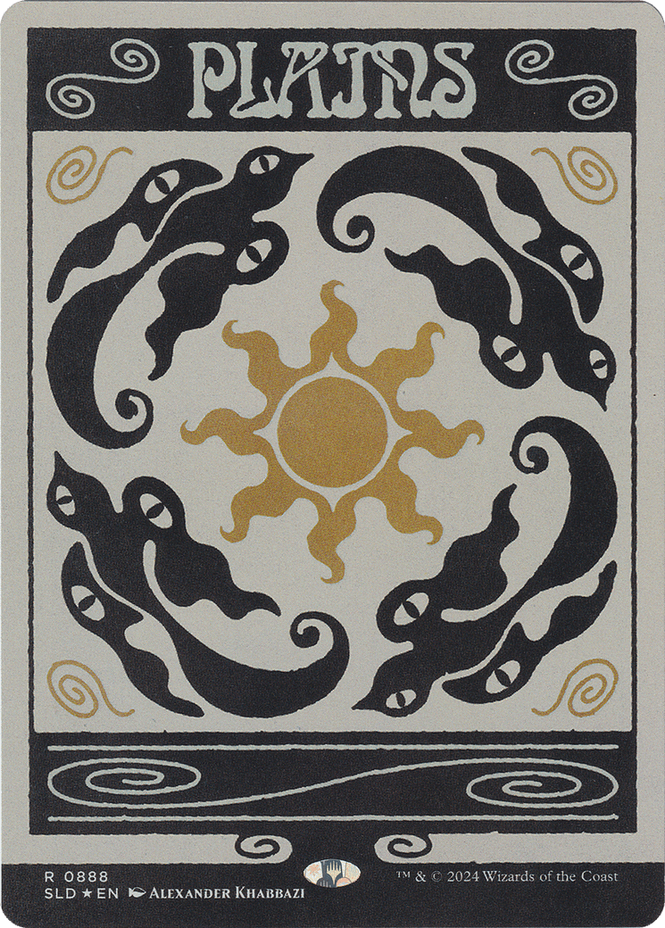 Plains (0888) (Rainbow Foil) [Secret Lair Drop Series] MTG Single Magic: The Gathering  | Multizone: Comics And Games