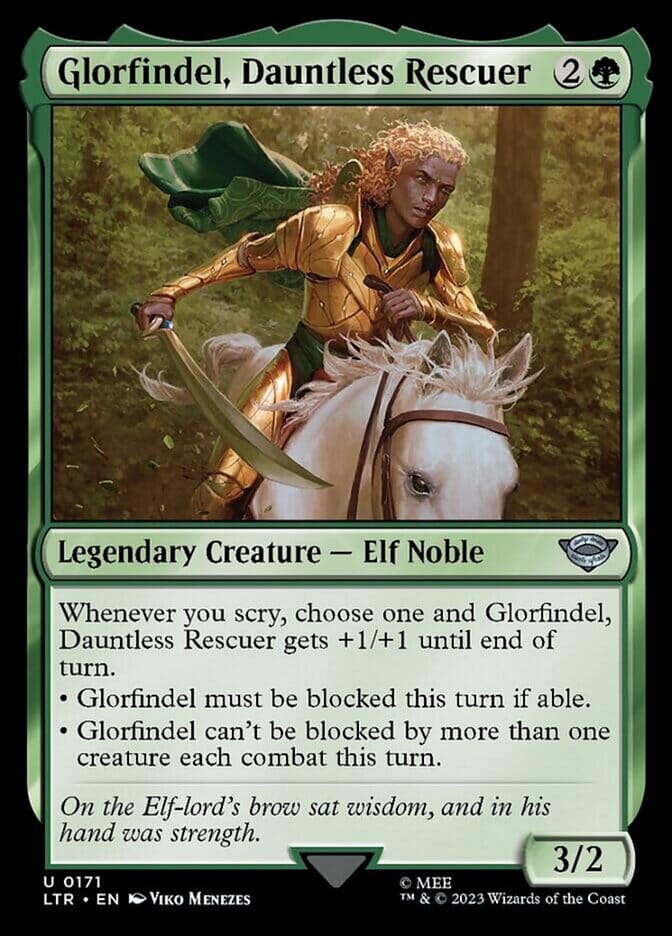 Glorfindel, Dauntless Rescuer [The Lord of the Rings: Tales of Middle-Earth] MTG Single Magic: The Gathering  | Multizone: Comics And Games