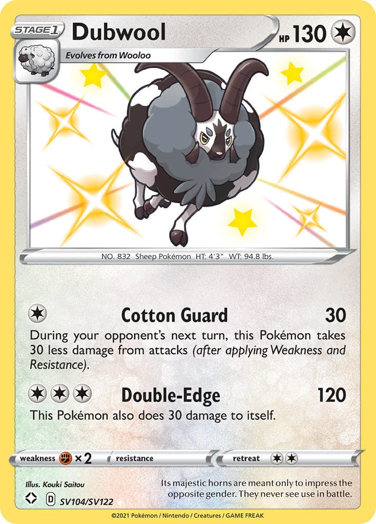 Dubwool (SV104/SV122) [Sword & Shield: Shining Fates] Pokemon Single Pokémon  | Multizone: Comics And Games