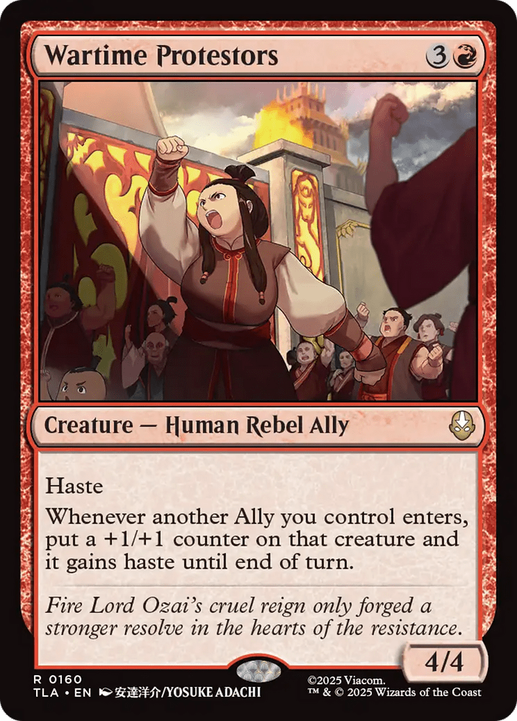 Wartime Protestors [Avatar: The Last Airbender] MTG Single Magic: The Gathering  | Multizone: Comics And Games