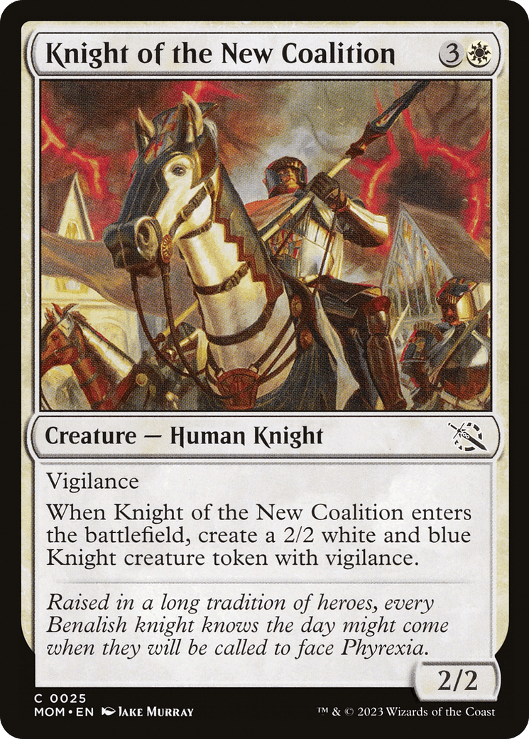 Knight of the New Coalition [March of the Machine] MTG Single Magic: The Gathering  | Multizone: Comics And Games