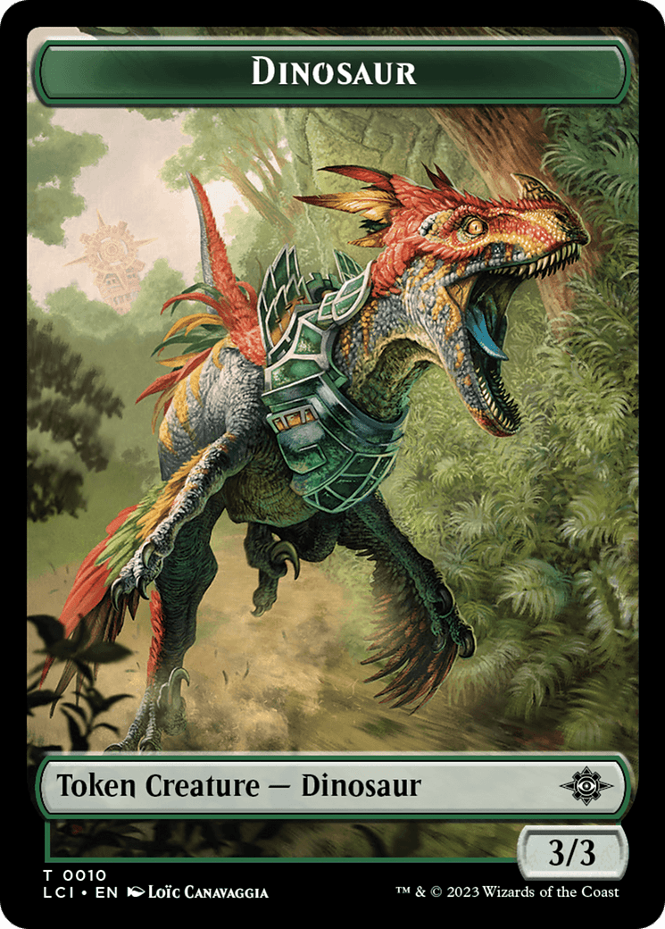 Gnome // Dinosaur (0010) Double-Sided Token [The Lost Caverns of Ixalan Tokens] MTG Single Magic: The Gathering  | Multizone: Comics And Games