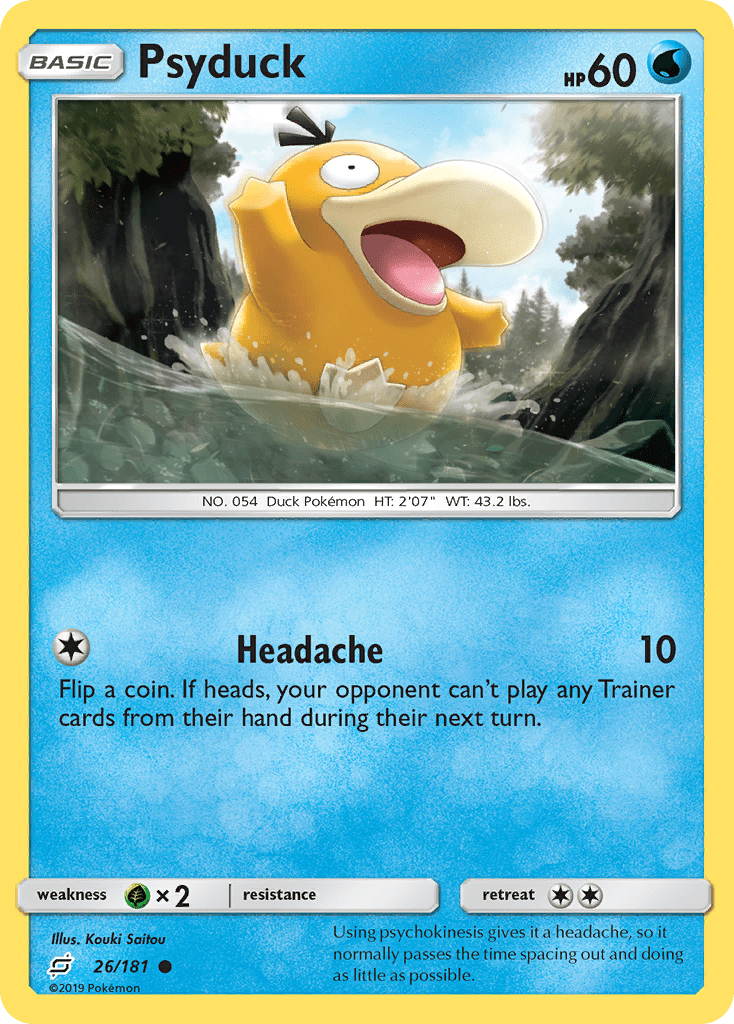 Psyduck (26/181) [Sun & Moon: Team Up] Pokemon Single Pokémon  | Multizone: Comics And Games