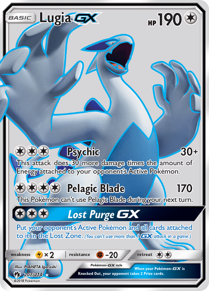 Lugia GX (207/214) [Sun & Moon: Lost Thunder] Pokemon Single Pokémon  | Multizone: Comics And Games